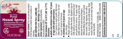 Bottle Label - 5626L 7E Nasal Spray Label paint